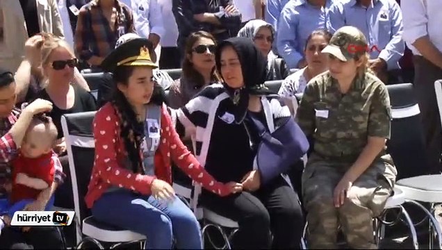 Şehit Binbaşı için Muş İl Jandarma komutanlığında tören