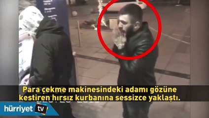 Hırsızın güldüren anları kamerada