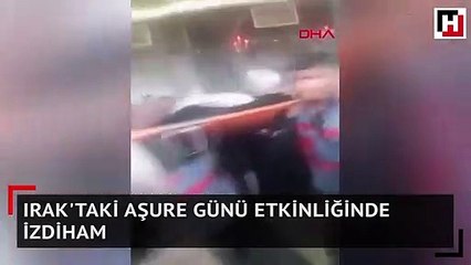 Irak'taki Aşure Günü etkinliğinde izdiham