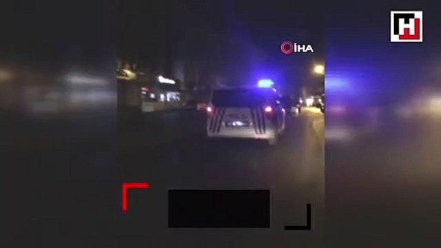 Polis ekipleri 'dur' ihtarına uymayan at arabasını kovaladı