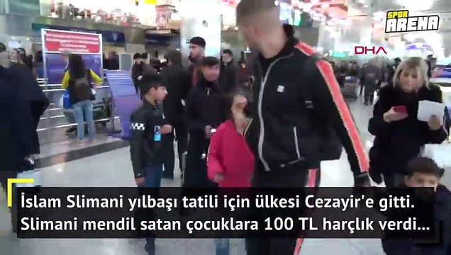 Slimani'den mendil satan çocuklara 100 TL harçlık