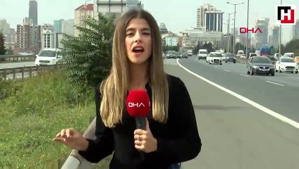 TEM Otoyolu'nu trafiğe kapatıp drift yapan magandalar kamerada