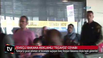 İsveçli bakana reklamlı ’tecavüz’ cevabı