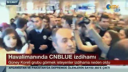 Atatürk Havalimanı'nda CNBLUE izdihamı