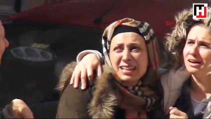 Eşini yanan evde sanınca gözyaşlarına boğuldu