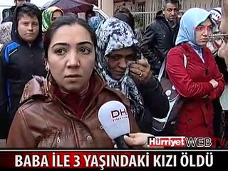 ATAŞEHİR'DE BABA İLE KÜÇÜK KIZIN FECİ ÖLÜMÜ