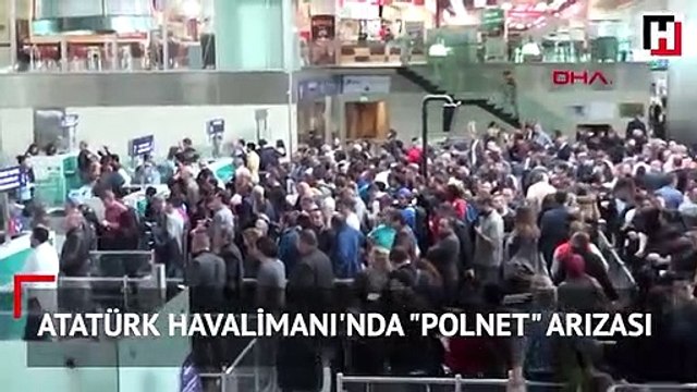 Atatürk Havalimanı'nda Polnet arızası: Pasaport kuyruğu oluştu