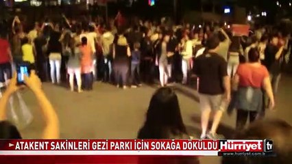 HALKALI'DA TAKSİM GEZİ PARKI'NA DESTEK İÇİN YÜRÜDÜLER