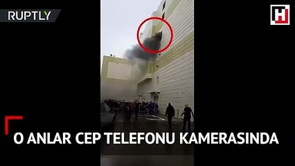 Rusya'daki AVM yangınından atlayarak kurtulmak istedi