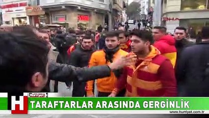 GALATASARAY VE CHELSEA TARAFTARI ARASINDA GERGİNLİK