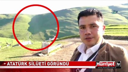 İŞTE DAĞLARDA GÖRÜNEN ATATÜRK SİLÜETİ