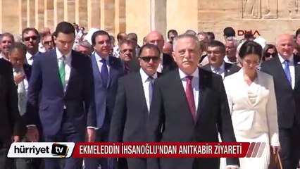 Ekmeleddin İhsanoğlu Anıtkabir'i ziyaret etti