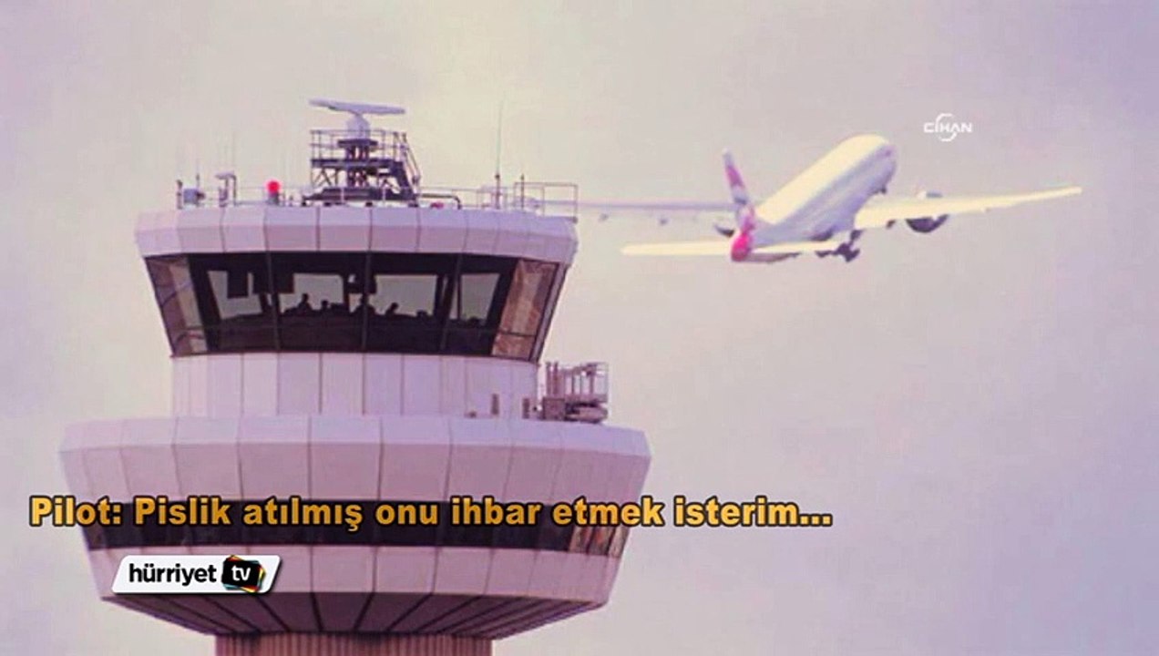 Pilot, denizi kirleten gemiyi kuleye ihbar etti