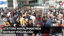 Atatürk Havalimanı’nda bayram yoğunluğu başladı...