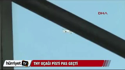 Helikopter frekansı meşgul etti, THY uçağı pisti pas geçti