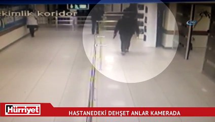 Kartal Hastanesi'nde silahlı şahsın ateş açma anı kamerada