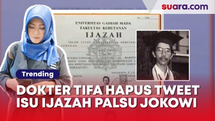 Dokter Tifa Mendadak Hapus Tweet Soal Isu Ijazah Palsu Jokowi, Ada Apa?