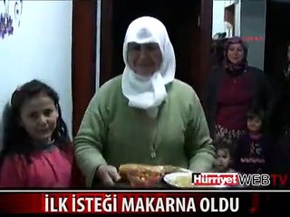 HASTANEDEN ÇIKTIKTAN SONRA KARISINDAN MAKARNA İSTEDİ