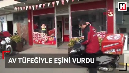 Av tüfeğiyle eşini vurdu