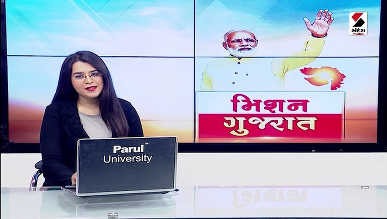 PM મોદી રાજકોટમાં એરપોર્ટથી રેસકોર્સ સભા મંડપ સ...
