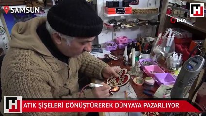 Atık şişeleri dönüştürerek dünyaya pazarlıyor
