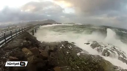 Atlantik okyanusu üzerinde tehlikeli yol