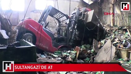 Sultangazi'de atölyenin tavanı çöktü