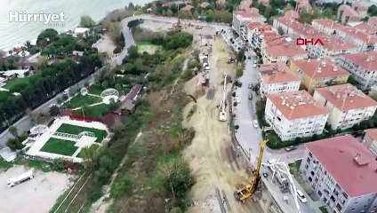 Avcılar'daki yer kaymasına 736 fore kazıklı önlem