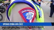 Pembagian Helm Untuk Pengguna Sepeda Motor Dalam Rangka Operasi Zebra Jaya 2022