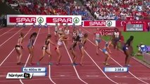 Atletizm şampiyonası'nda 4x400 kadınlar müthiş heyecana sahne oldu