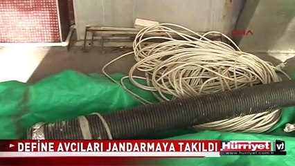 DEFİNE AVCILARI JANDARMAYA TAKILDI