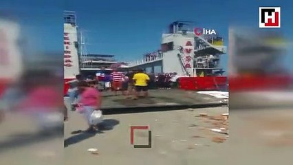 Feribot iskeleye çarptı: 4'ü çocuk 7 yaralı
