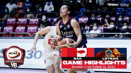 NCAA Season 98 | Game Highlights: Letran vs EAC | Men's Basketball Tournament Round 1