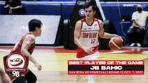 NCAA Season 98 | Best Player: JB Bahio (San Beda vs Perpetual) | Men's Basketball Tournament Round 1