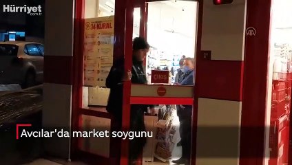 Avcılar’da bir marketten silahlı soygun