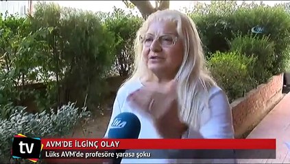 Lüks AVM’de profesöre yarasa şoku