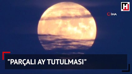 Tekirdağ’da "Parçalı Ay Tutulması"