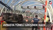 Avrasya Tüneli girişinde kaza: 3 gişe trafiğe kapatıldı