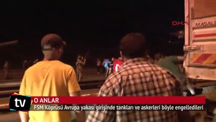 FSM köprüsü üzerinde o anlar