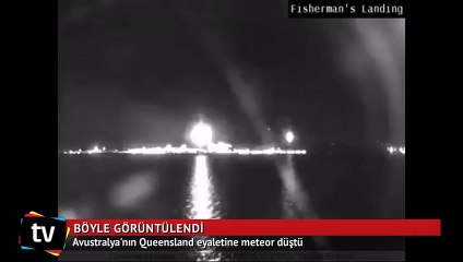 Avustralya'ya meteor düştü