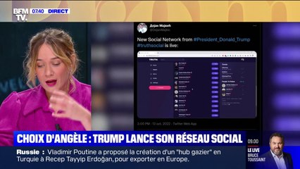 Le choix d'Angèle - Donald Trump lance son réseau social "Truth Social"
