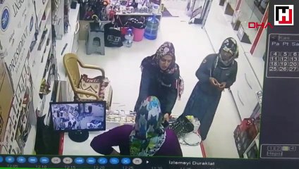 İş yerinden 'tırnakçılık' yöntemiyle dolandırıcılık kamerada