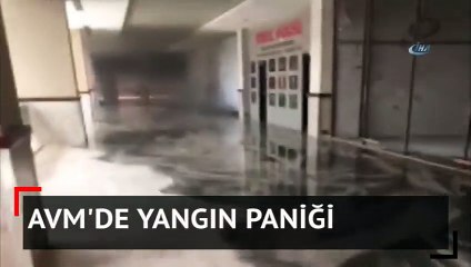 AVM'de yangın paniği