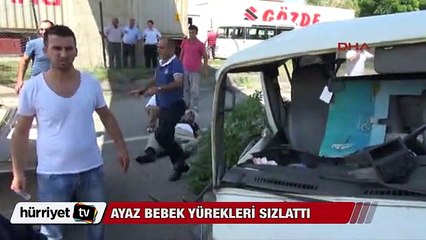 Ayaz bebeğin ağlaması yürekleri sızlattı