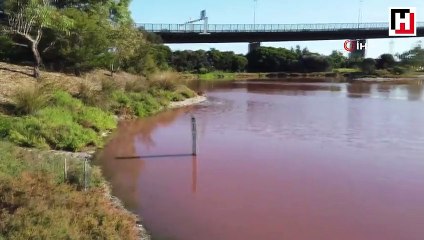 Avustralya'da pembe göl