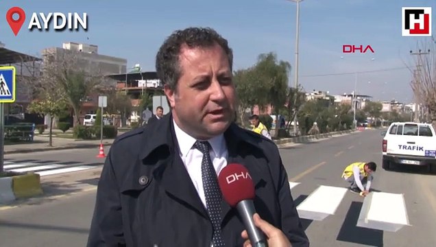 Üç boyutlu yaya geçidi uygulaması hayata geçti