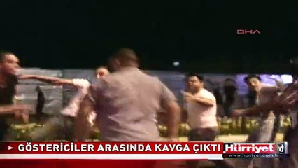AYDIN'DA TAKSİM GEZİ PARKI GÖSTERİCİLERİ ARASINDA KAVGA ÇIKTI