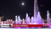 Ay kızıla büründü