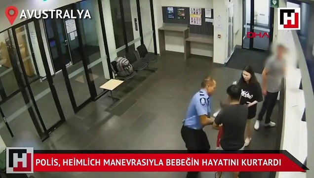 Polis, Heimlich manevrası ile bebeğin hayatını kurtardı
