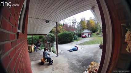 Papa Faceplants Off Child's Scooter - Buzz Buddy